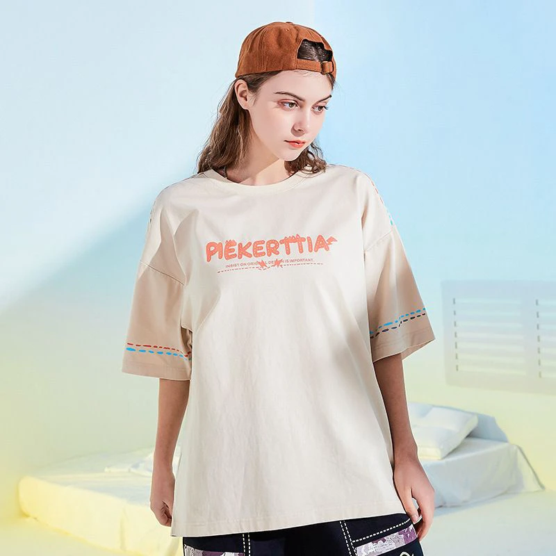 LAMLICKA拉姆熊潮牌宽松男女款纯棉T恤半袖