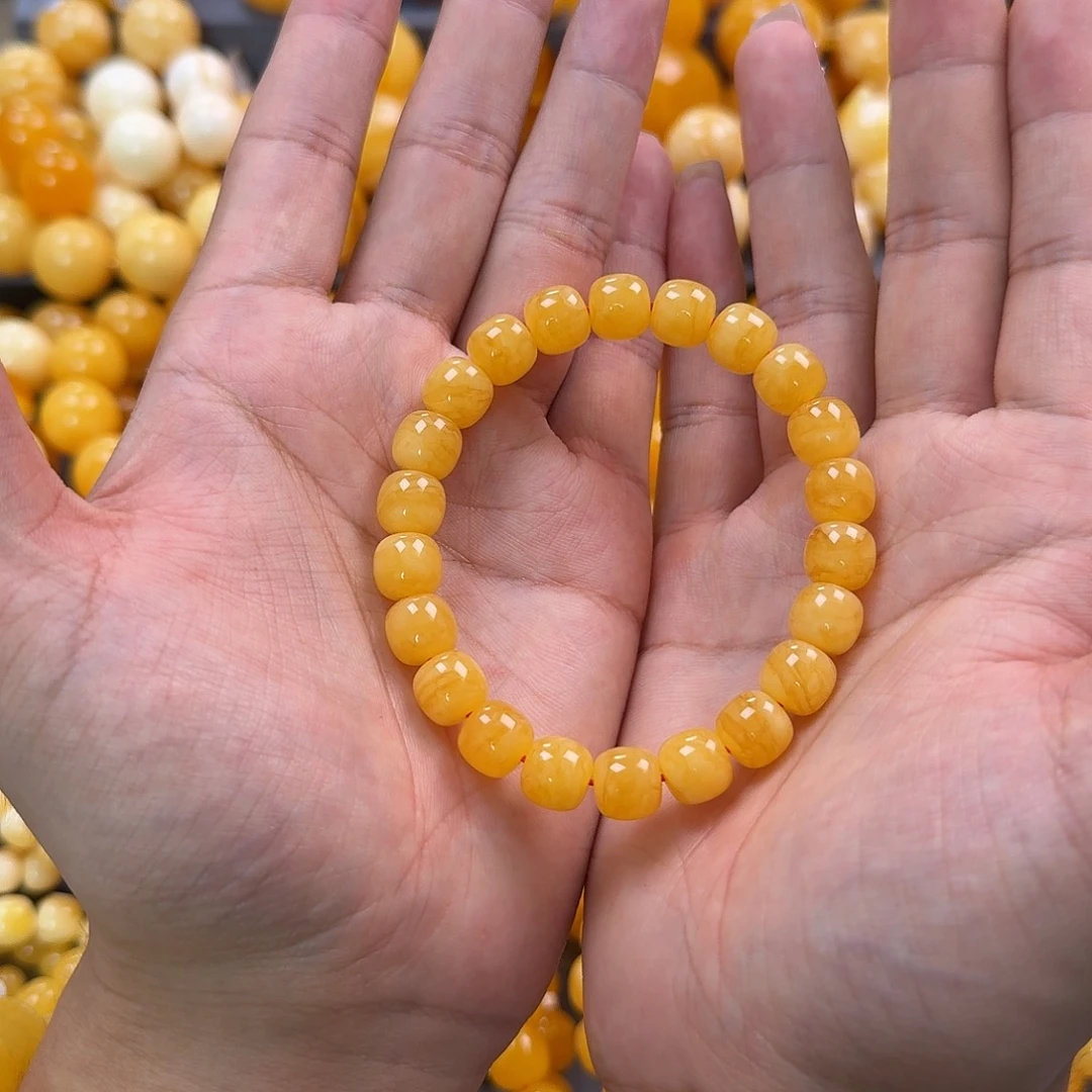 蜜蜡未镶嵌珠宝奇石同料10mm