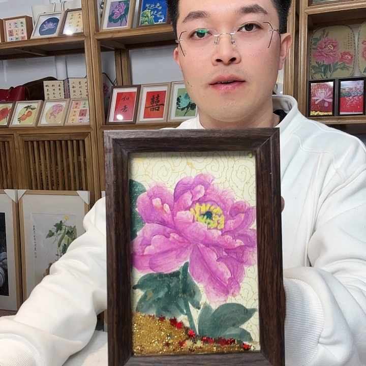 有机玻璃手绘 手绘作品 手绘