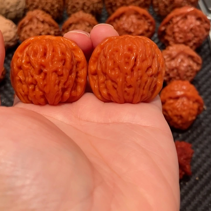 文玩核桃把件35.5尺寸四座楼1479