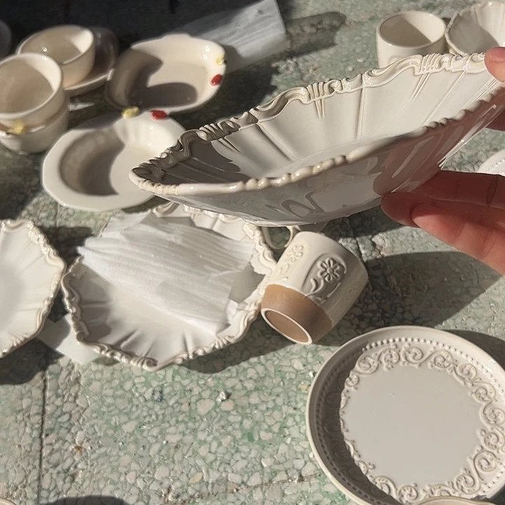 瓷片默认瑕疵商品洛可可深