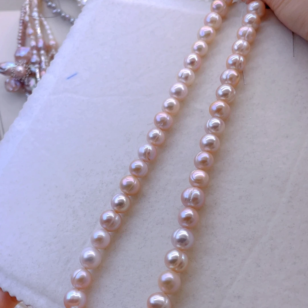 未镶嵌耳饰淡水珍珠项链