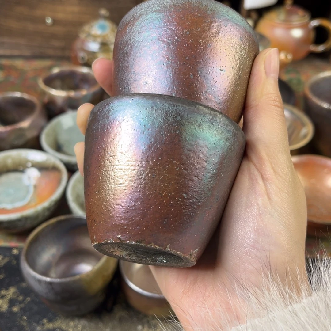 杯小*柴烧茶器主人杯杯