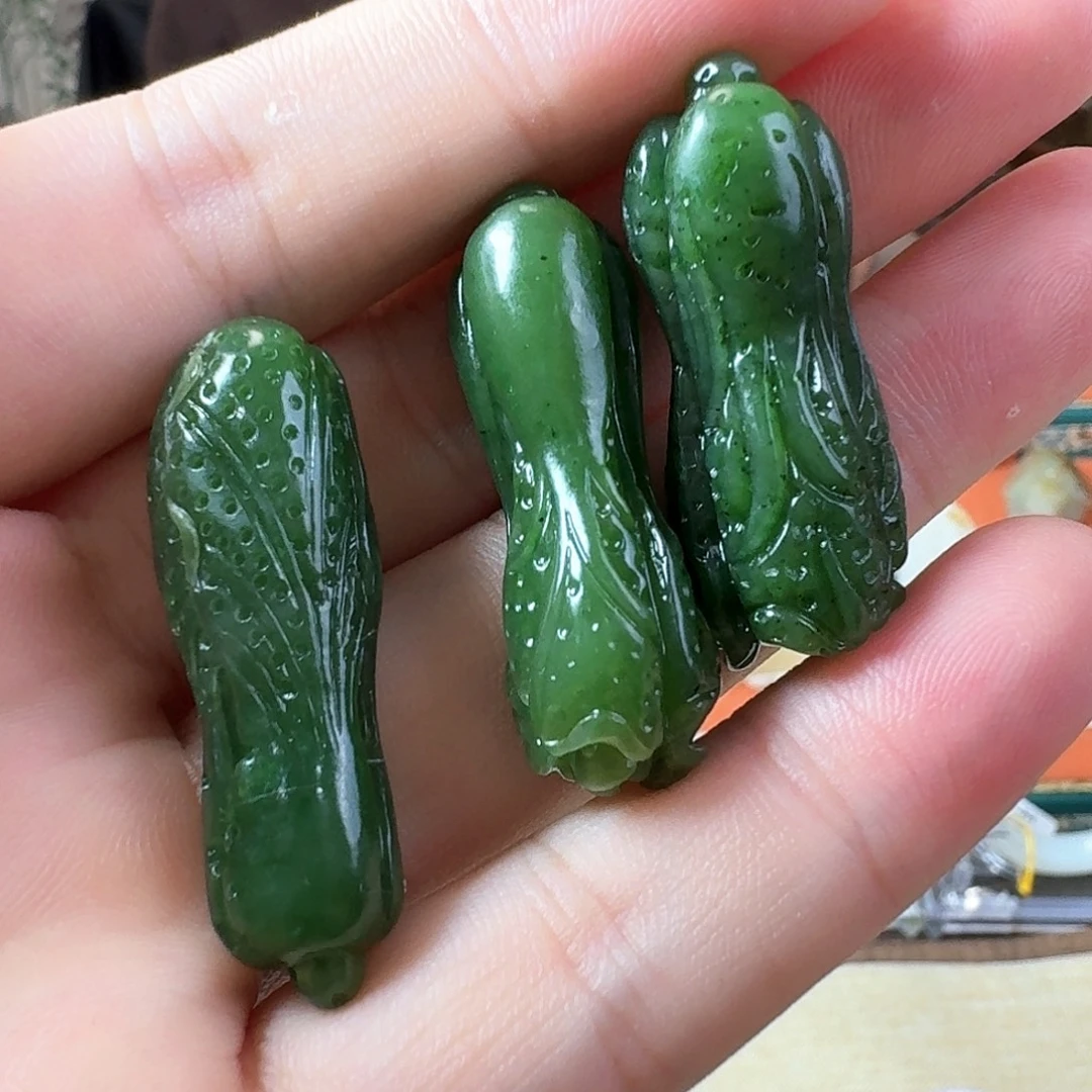 颈饰未镶嵌和田玉发一件
