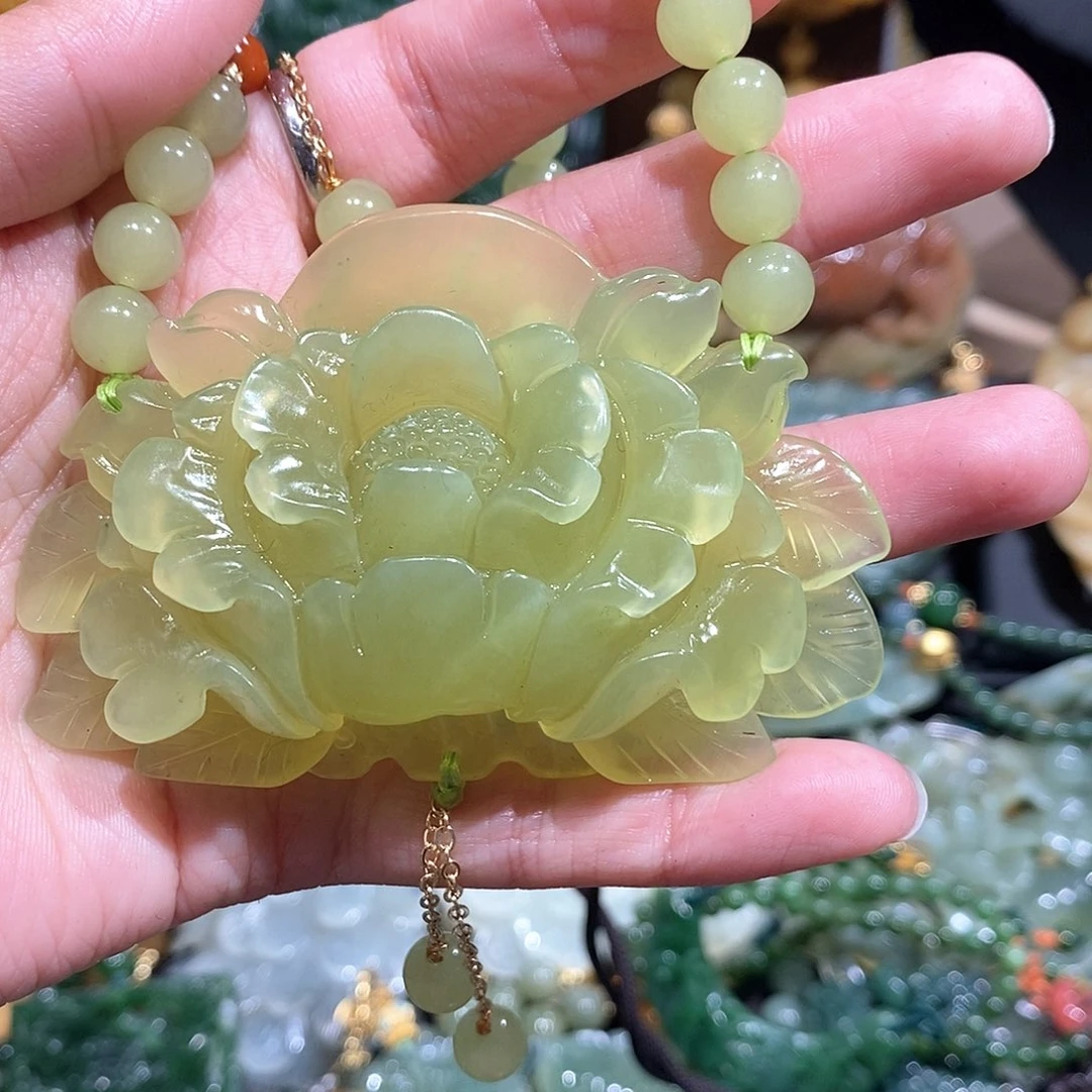 未镶嵌岫玉毛衣链