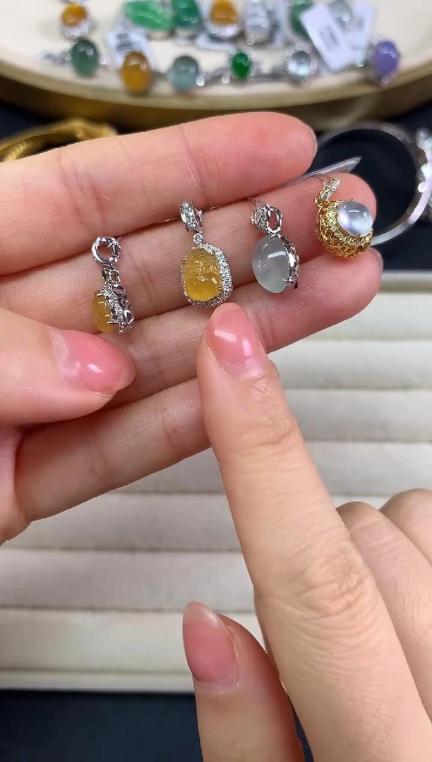 【彩虹盘】翡翠-18K金-多样性发一件-XM001|CXQ21