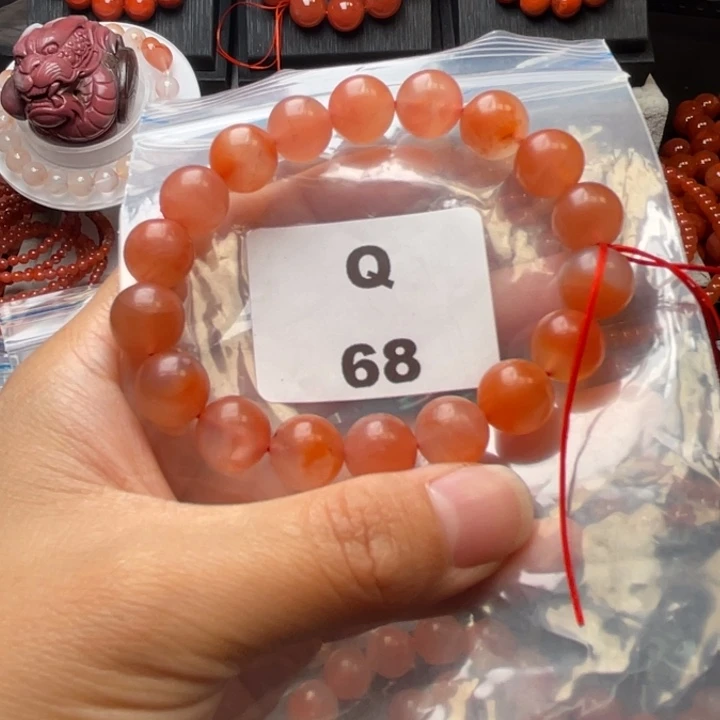 南红玛瑙未镶嵌多样性发货默认微瑕称重11mm