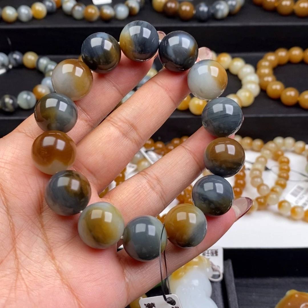 心***币和田玉未镶嵌手链