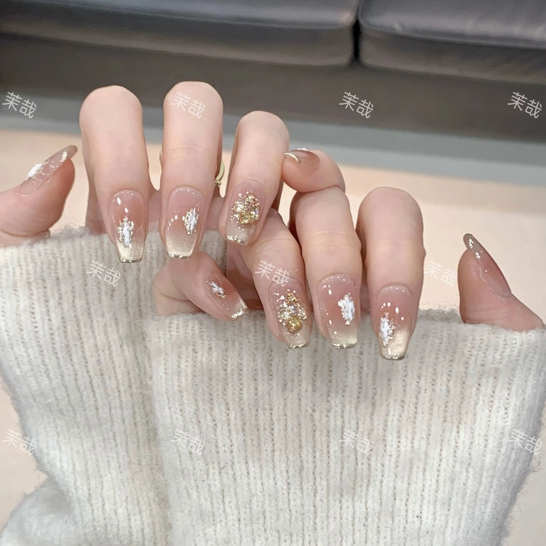 茉哉现货【小时代】纯手工定制美甲拆卸穿戴甲A3539