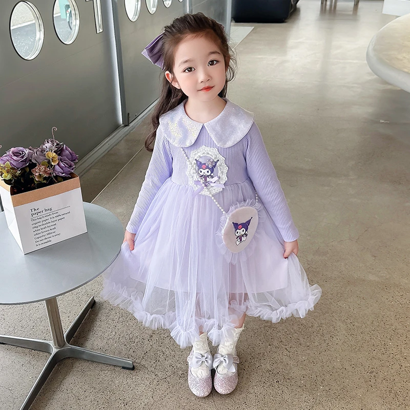 公主裙女童连衣裙春秋款2025新款儿童春季裙子库洛米童装宝宝春装