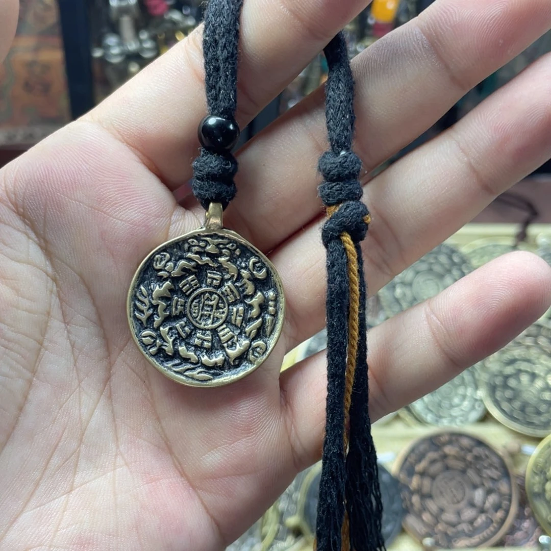 天铁标熊迷你九宫八卦包挂
