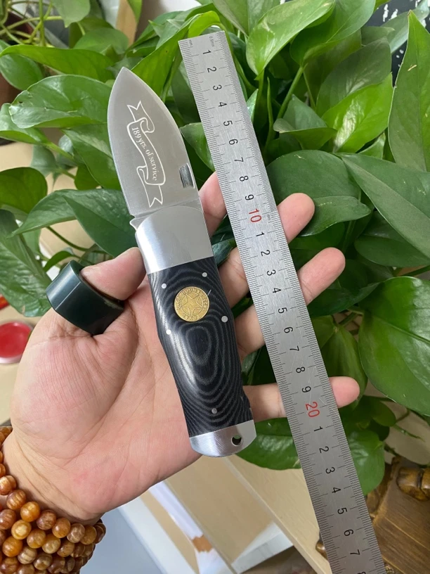 代工出口外贸库存A.g罗素翻车鱼口袋刀水果刀折刃户外手把肉刀