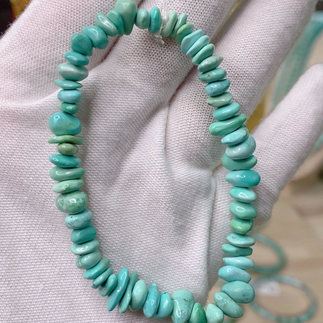 绿松石手串18K金镶嵌