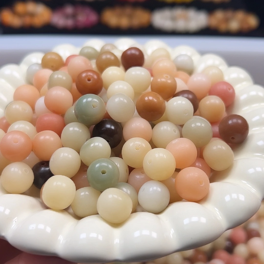 菩提根/象牙果手串微瑕卡12糖果色苹果150颗拍2单宠一单