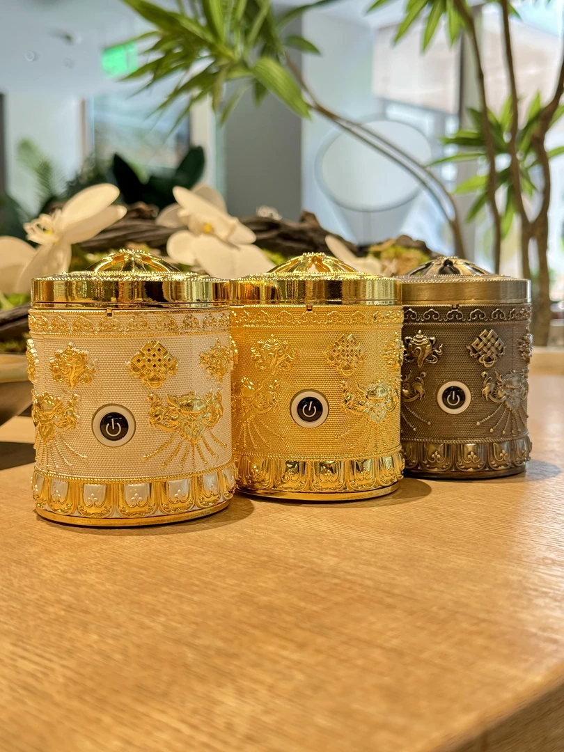 蒙古元素电香炉焚香香薰摆件民族风居家日用插香器