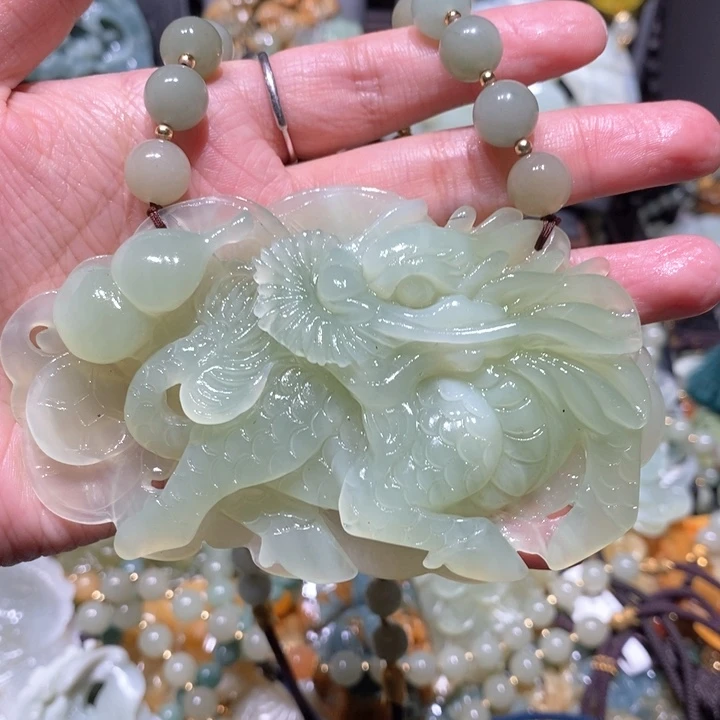 岫玉毛衣链未镶嵌