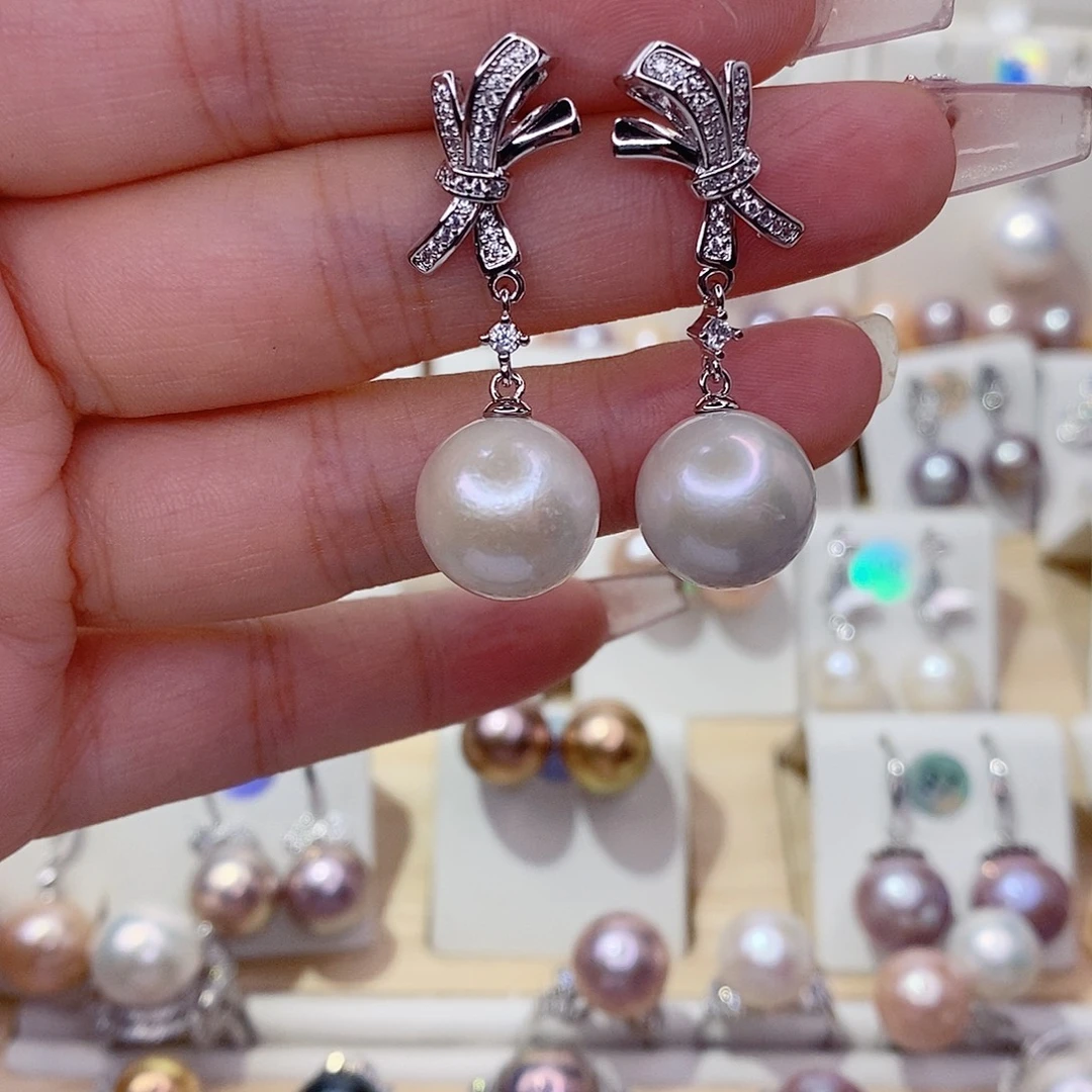 未镶嵌淡水珍珠耳饰13➕