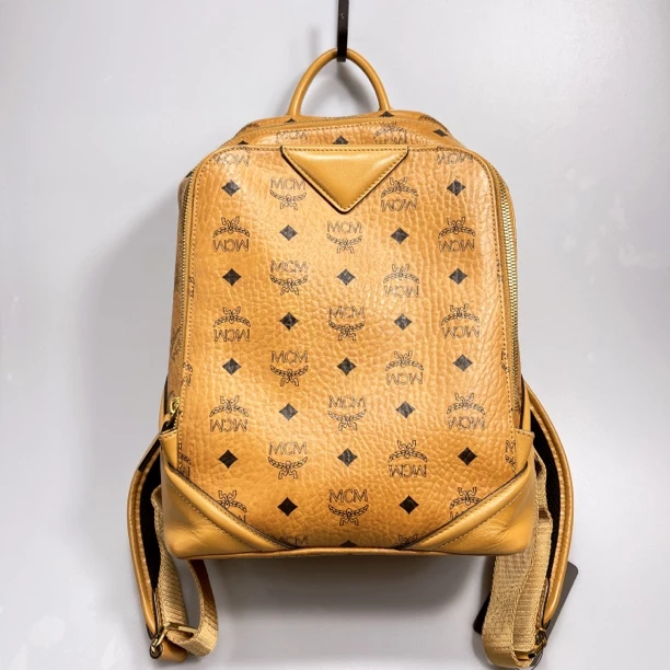 95新 MCM 复燃精选/干邑色双肩