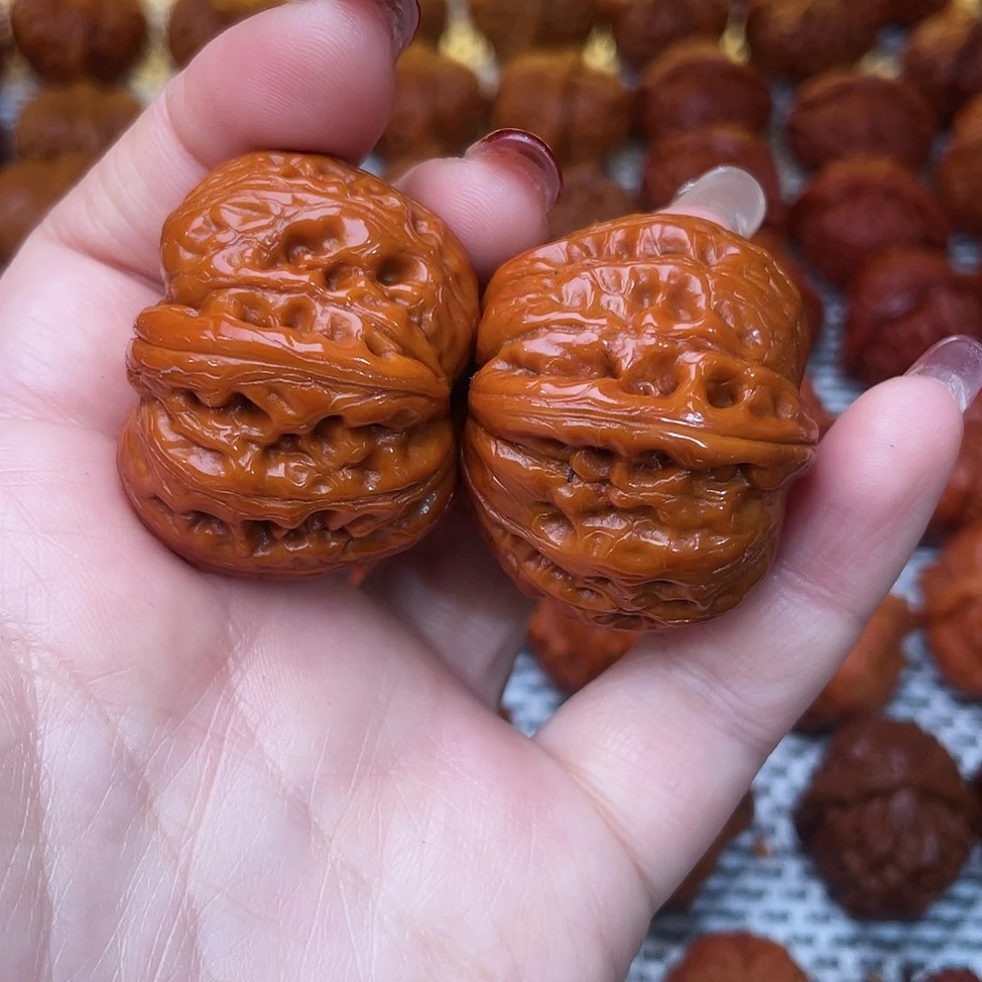 桃核吊坠文玩核桃 手把件 元宝 40