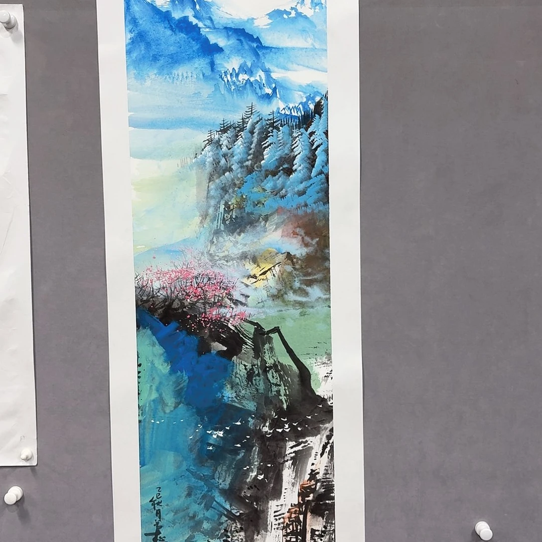 国画亲笔手绘放心去藏