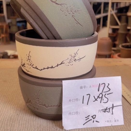 紫砂花盆紫紫砂盆
