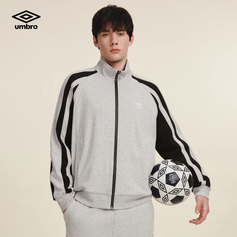 Umbro/茵宝经典运动夹克外套拼接复刻开衫外套U2125450509