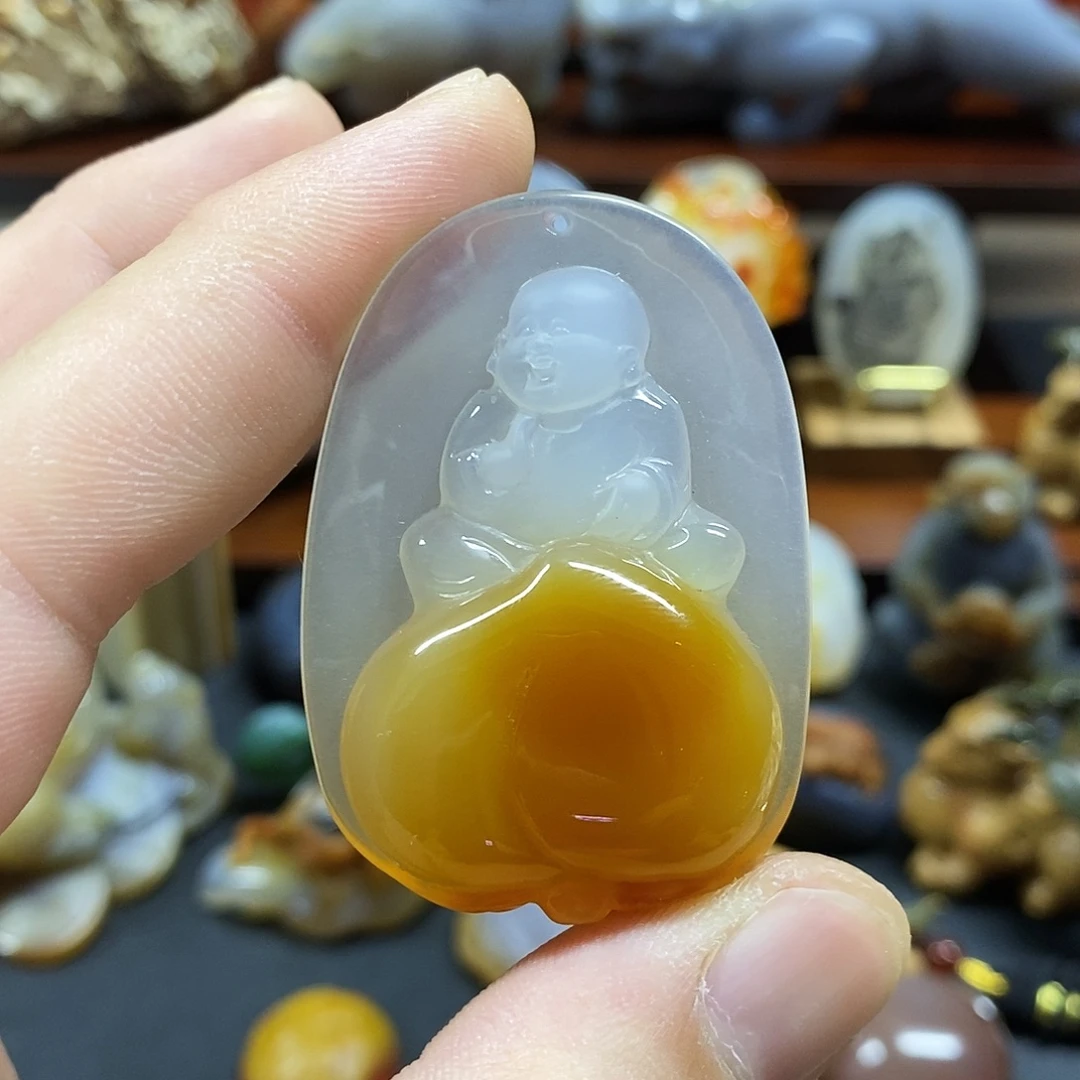 玛瑙/玉髓未镶嵌颈饰