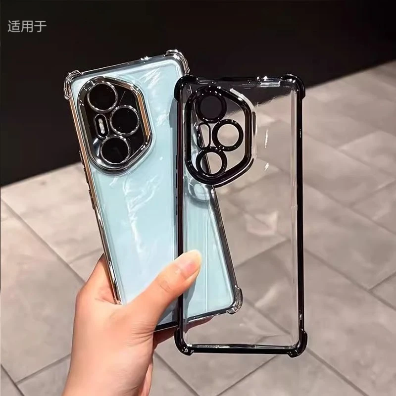 适用荣耀400pro手机壳气囊防摔荣耀400全包300/200自带镜头膜软壳