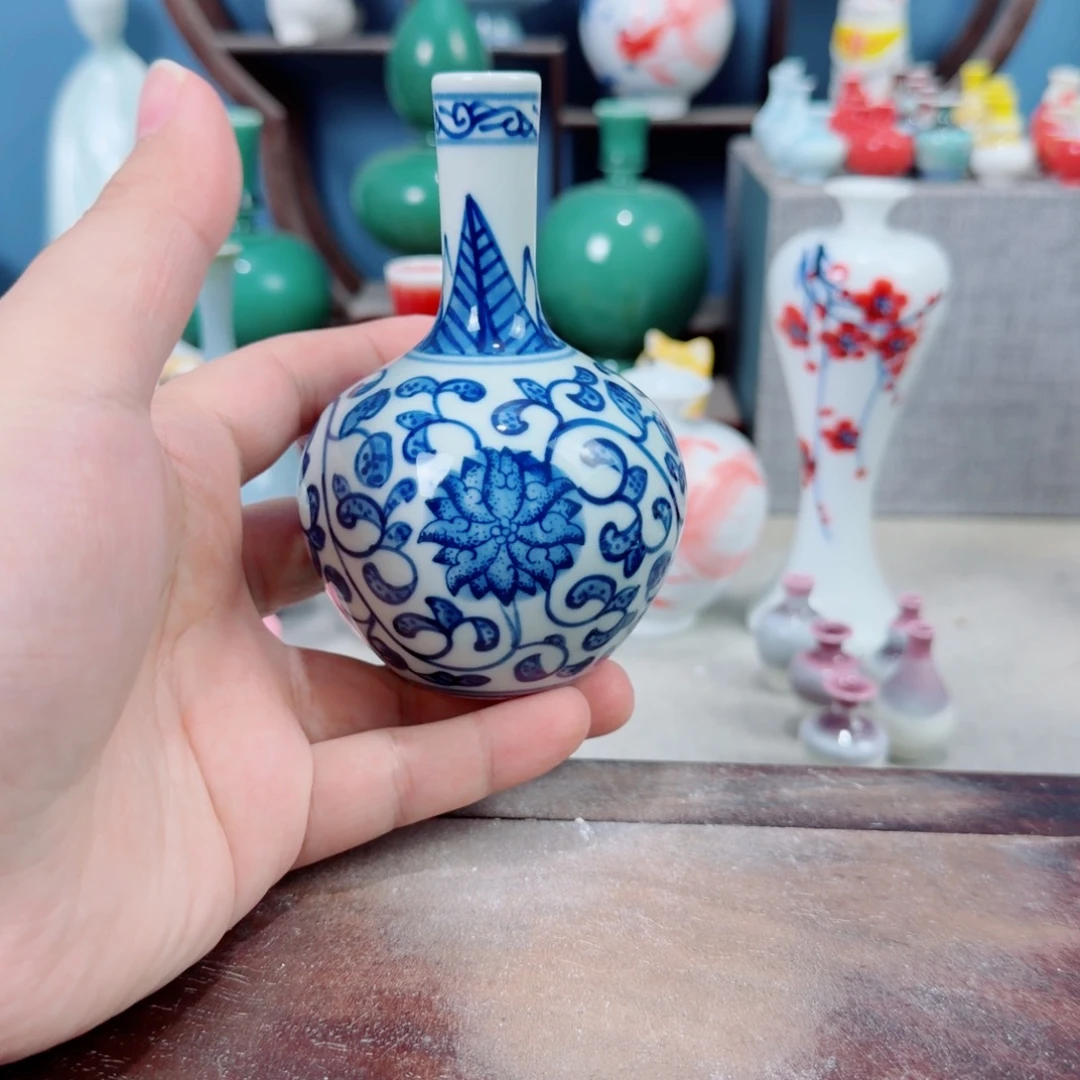 陶瓷手工小花器摆件