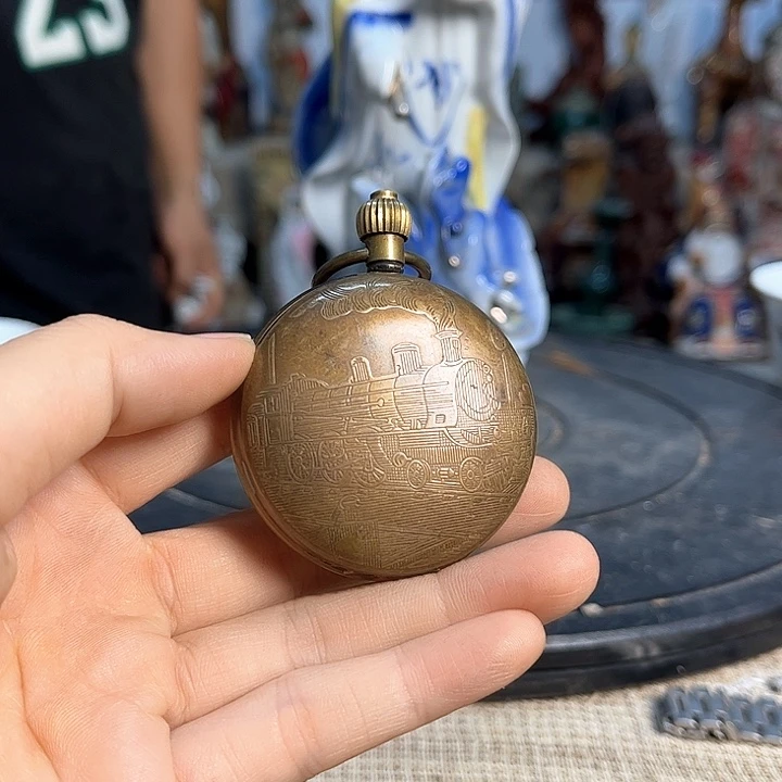陶***景瓷片明玉家的老物件