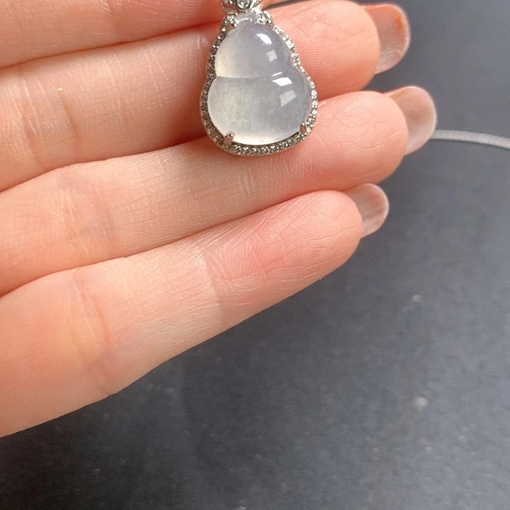 颈饰银S925镶嵌翡翠11111111