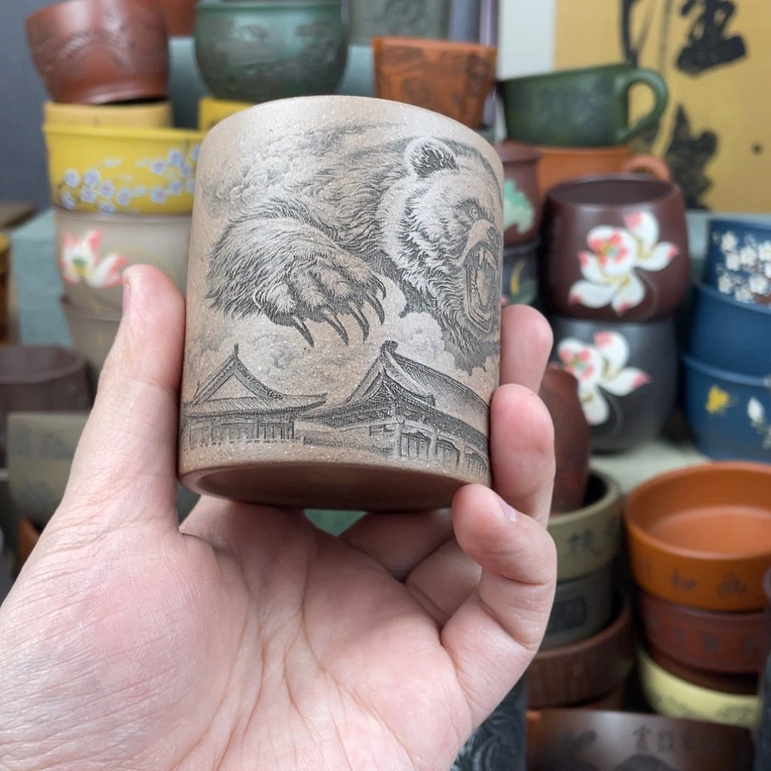 紫砂茶杯紫砂茶杯