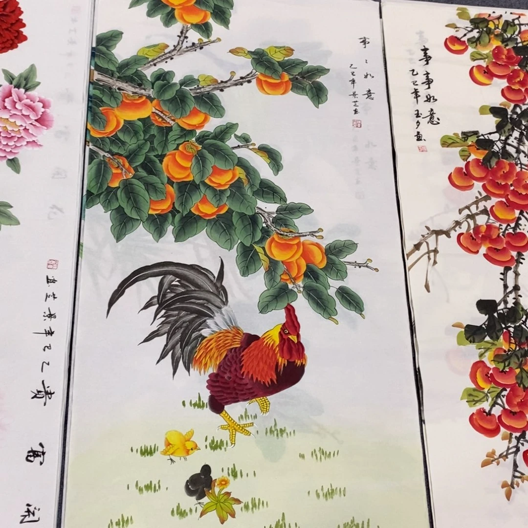 国画尺寸140✖️70四尺精品手绘工笔画