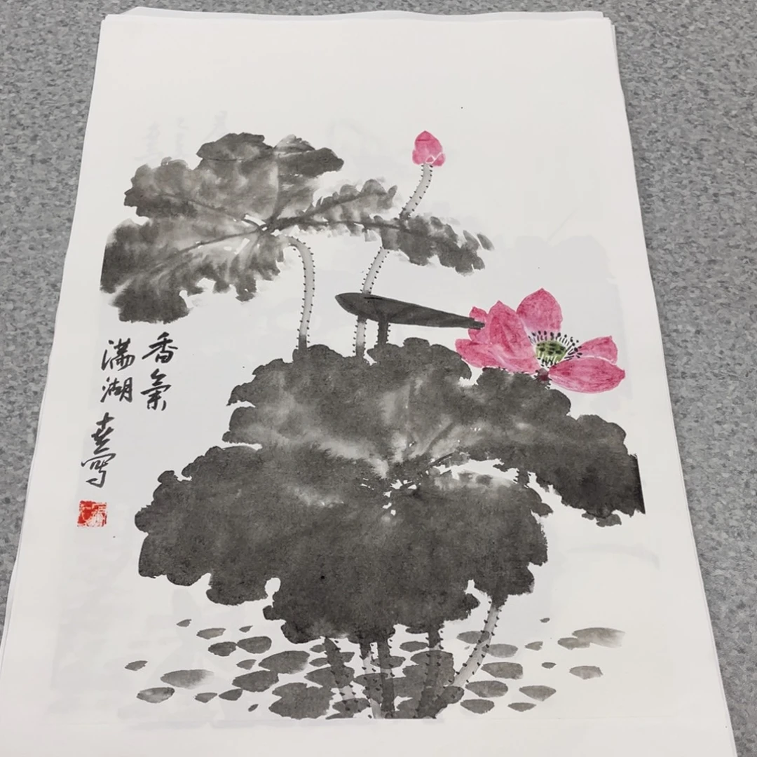 国画1.4平尺国画作品