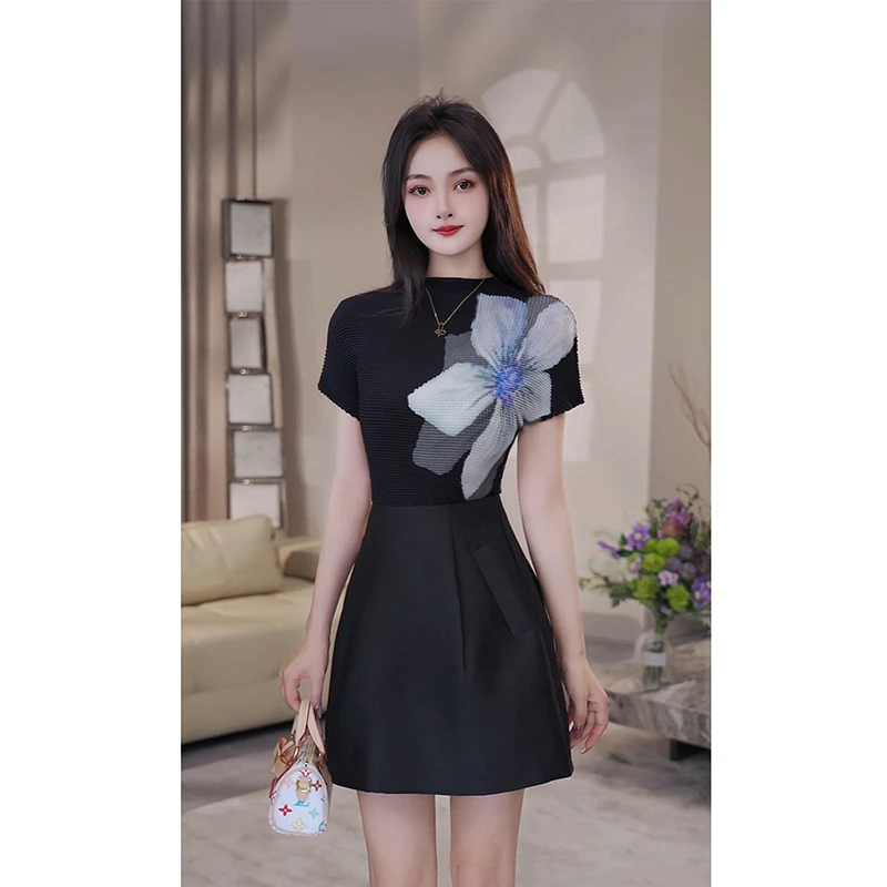 YUANLIANSU/圆脸酥【泠音入梦】夏季复古气质设计感花朵衬衫上衣女