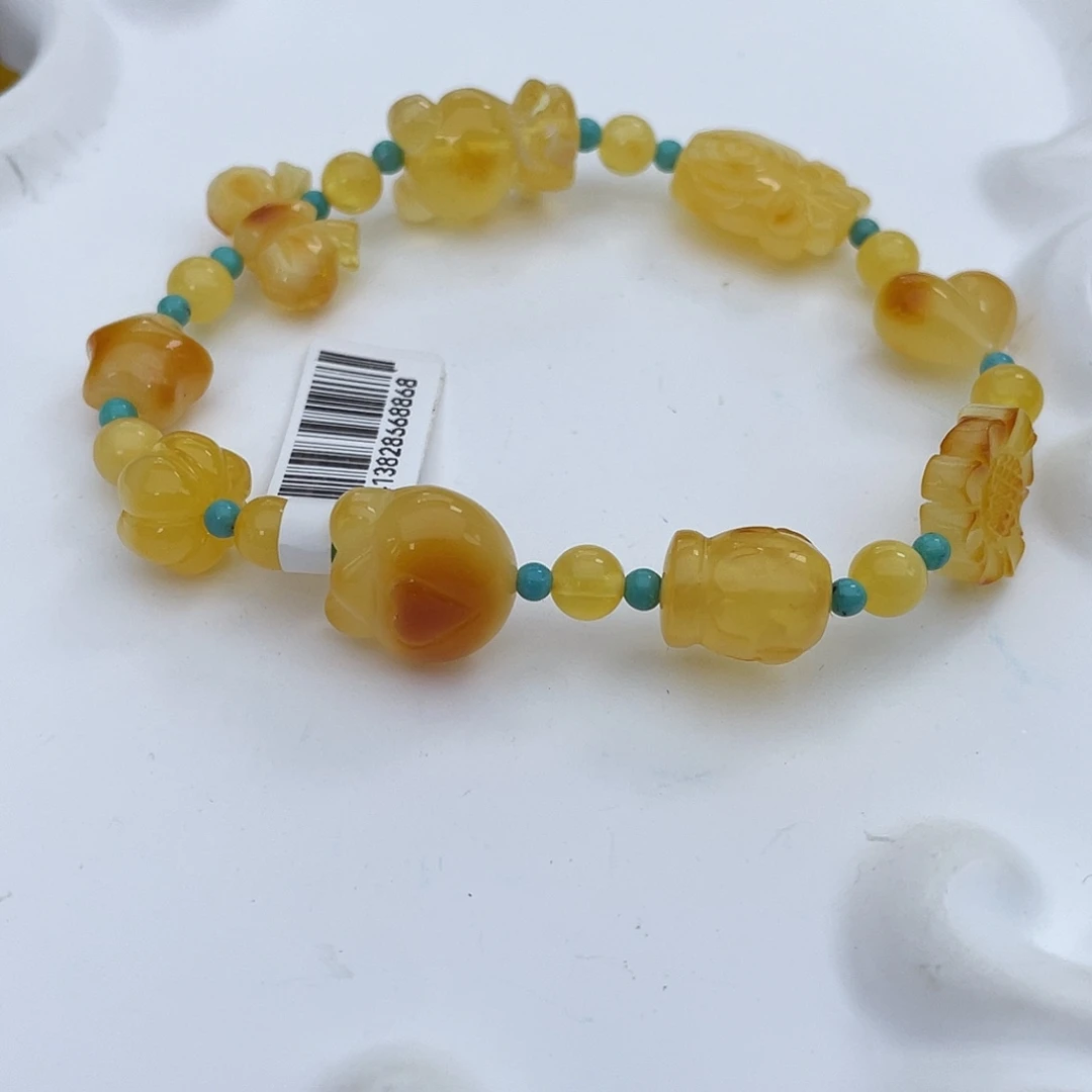 琥珀未镶嵌吊坠(赠链)