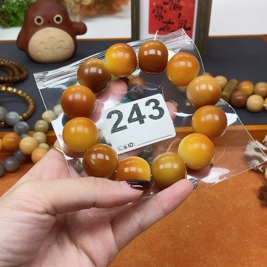 手串菩提根/象牙果21尺寸，微瑕