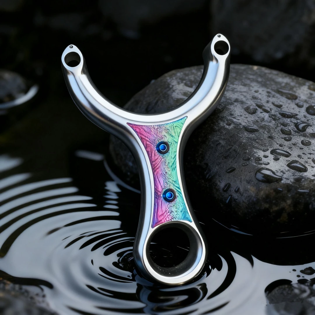 单卡卡球卡珠弹弓圆皮筋扁皮筋两用户外竞技弹弓