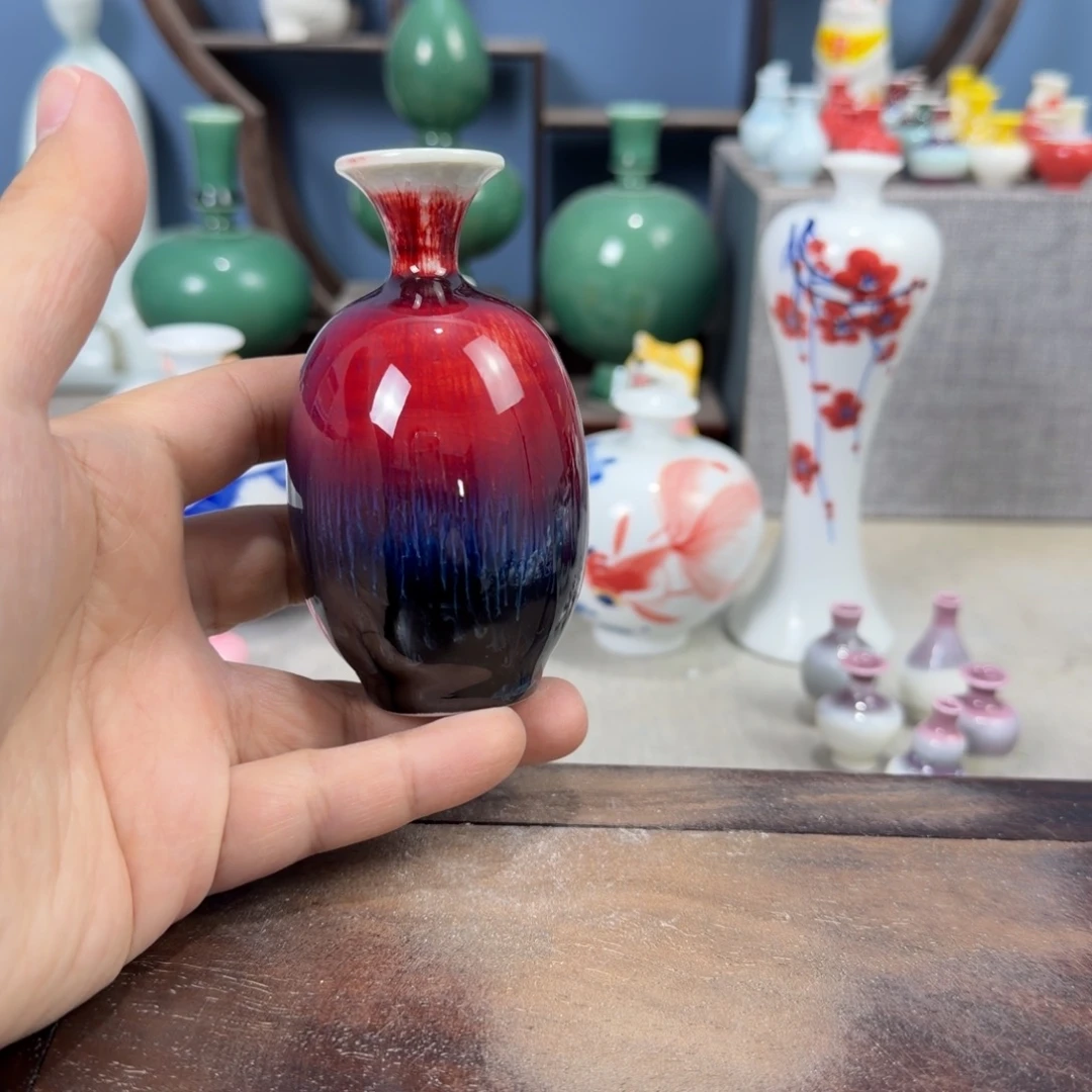 陶瓷手工小花器摆件