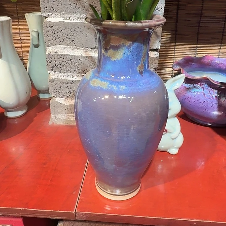 手工艺品琉璃钧瓷瓶子