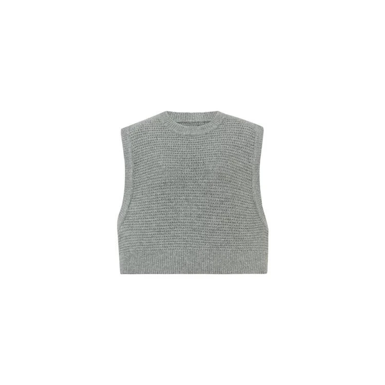 菠萝包针织马甲 绵羊毛|肌理叠搭针织坎肩