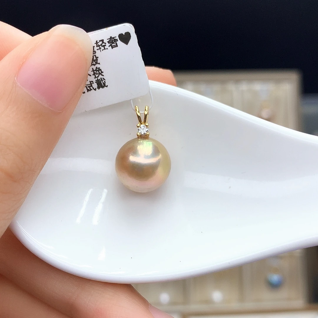 淡水珍珠合金吊坠(不含链)