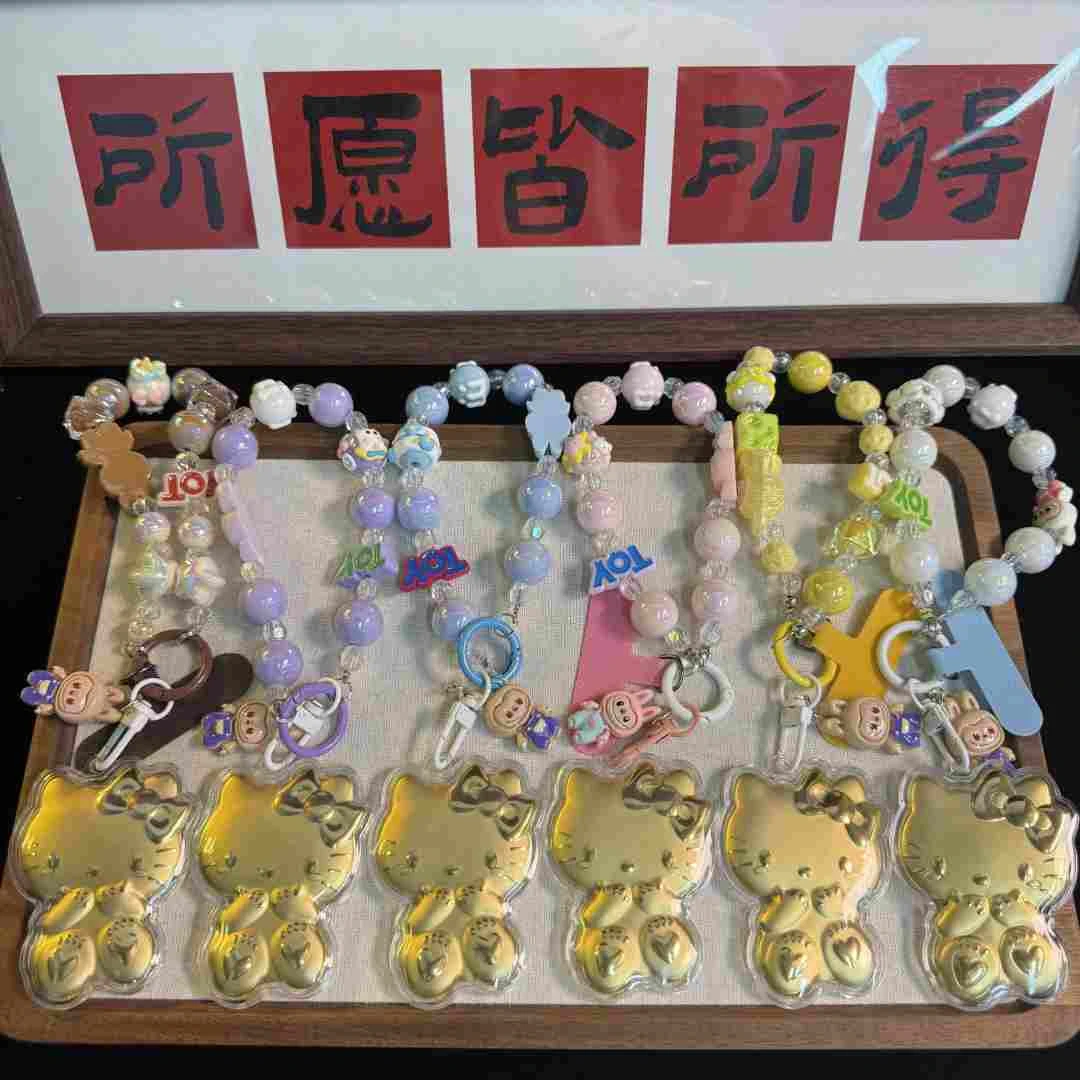 含金工艺品【KT猫】手机包包钥匙扣挂件 送女友生日情人节礼物