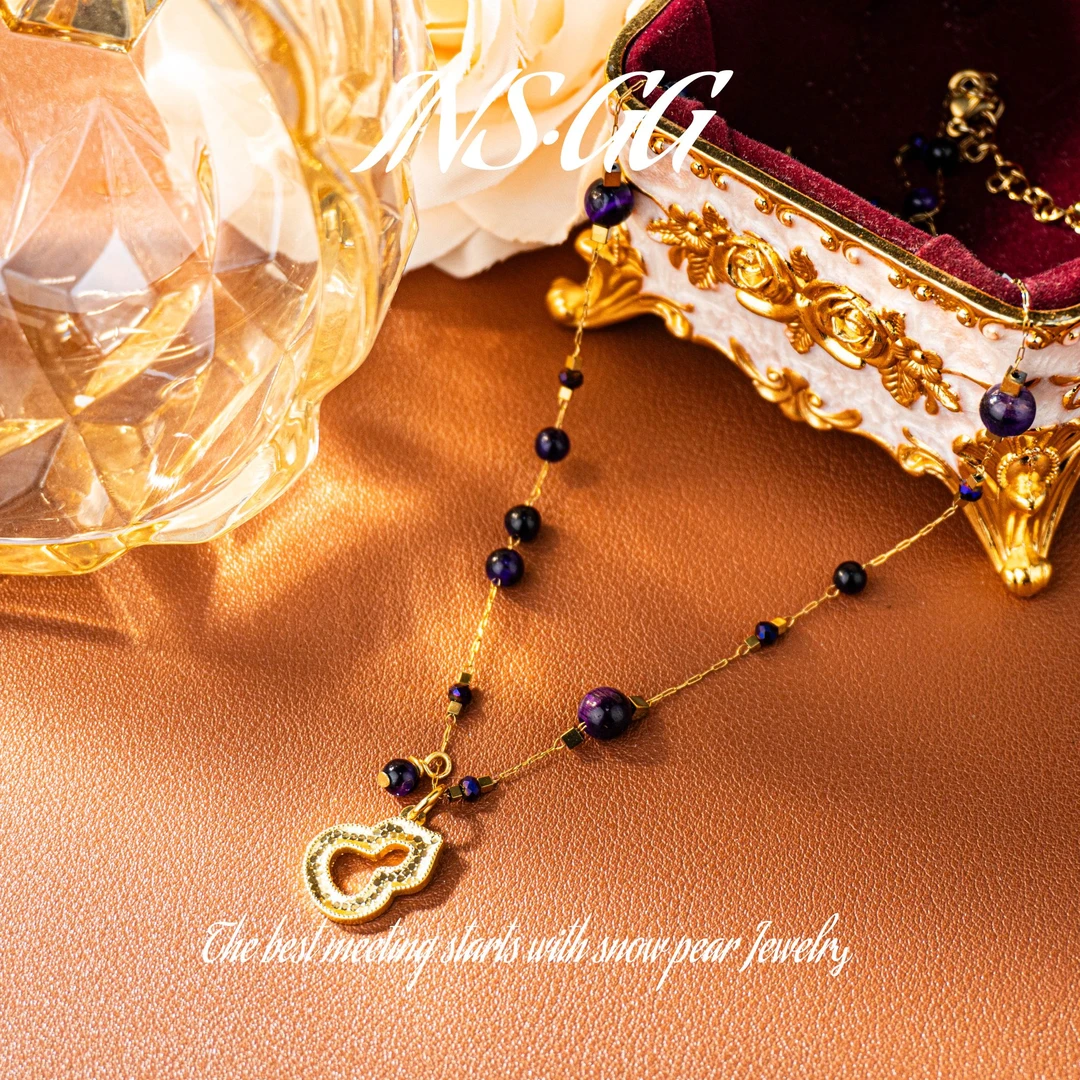 钛钢项链 【INS · GG】虎轻奢手工 LX3057 项链·中长