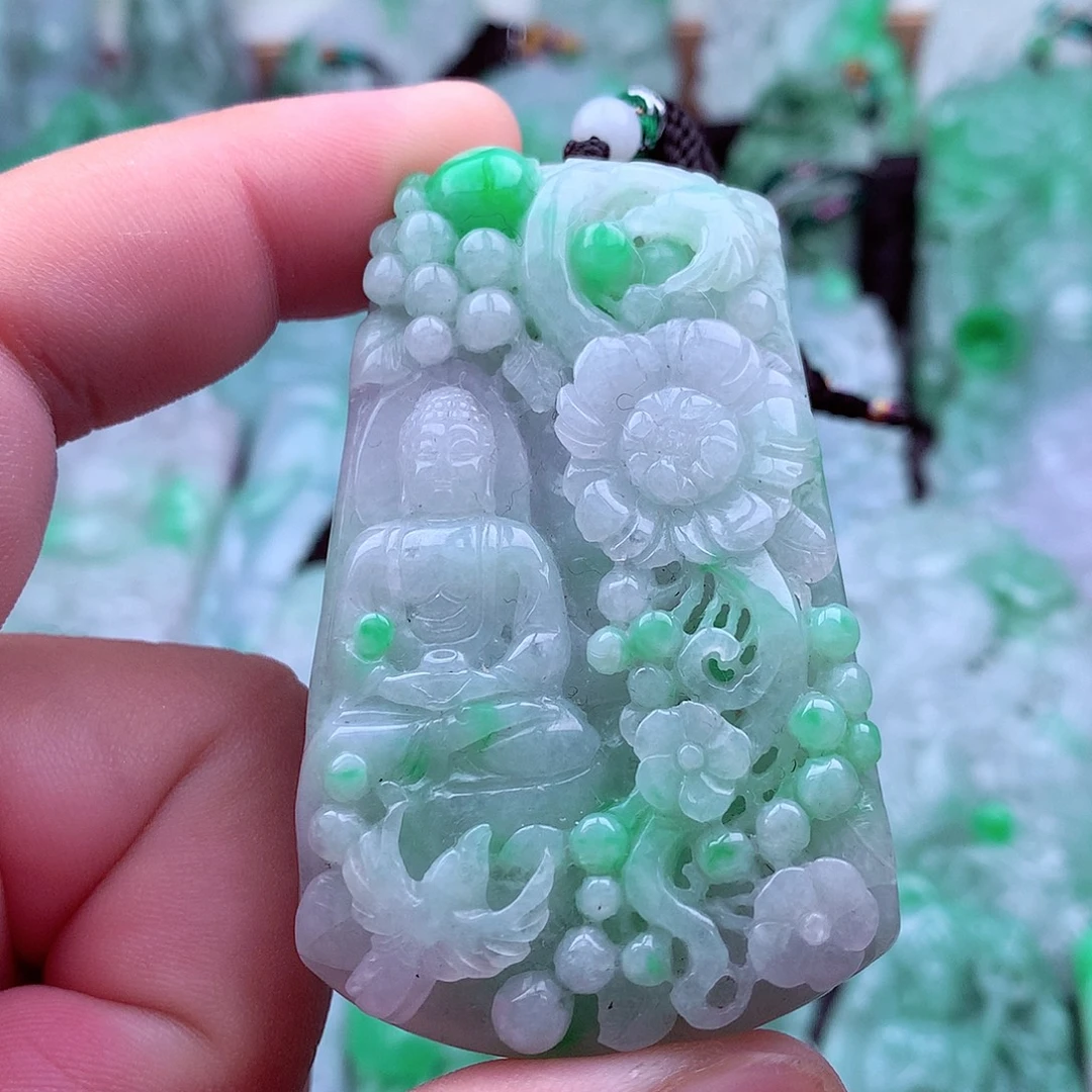 翡翠未镶嵌吊坠(不含链)