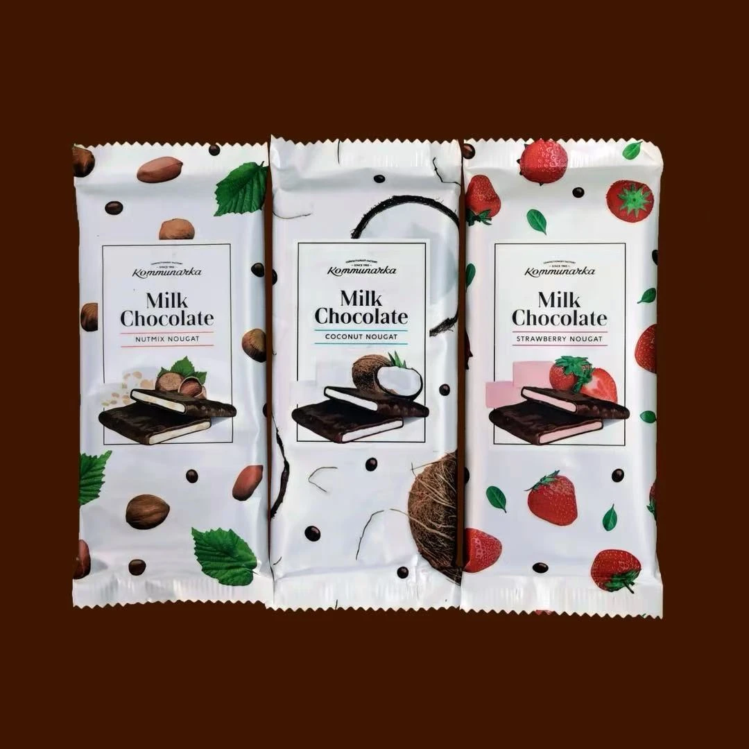 俄罗斯进口康美纳卡牌牛奶夹心巧克力80g