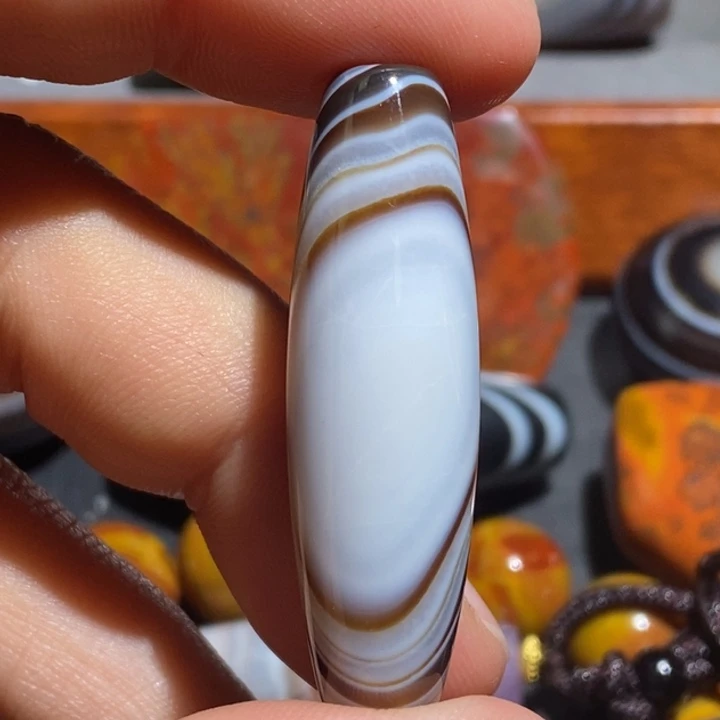 玛瑙/玉髓钛钢颈饰