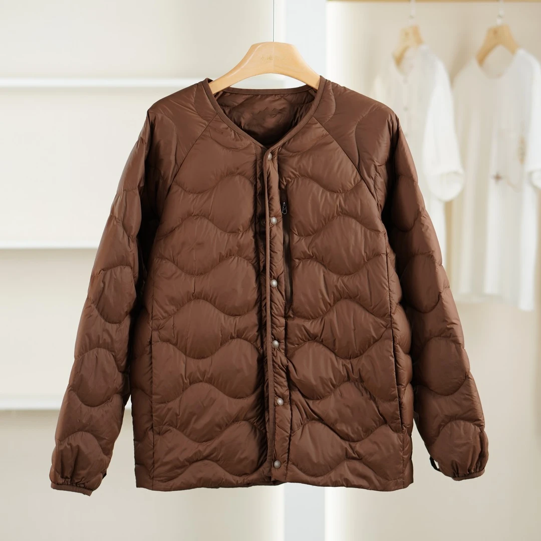 麦迪尚品【伯】51201190 百搭休闲轻薄羽绒服冬季品牌折扣