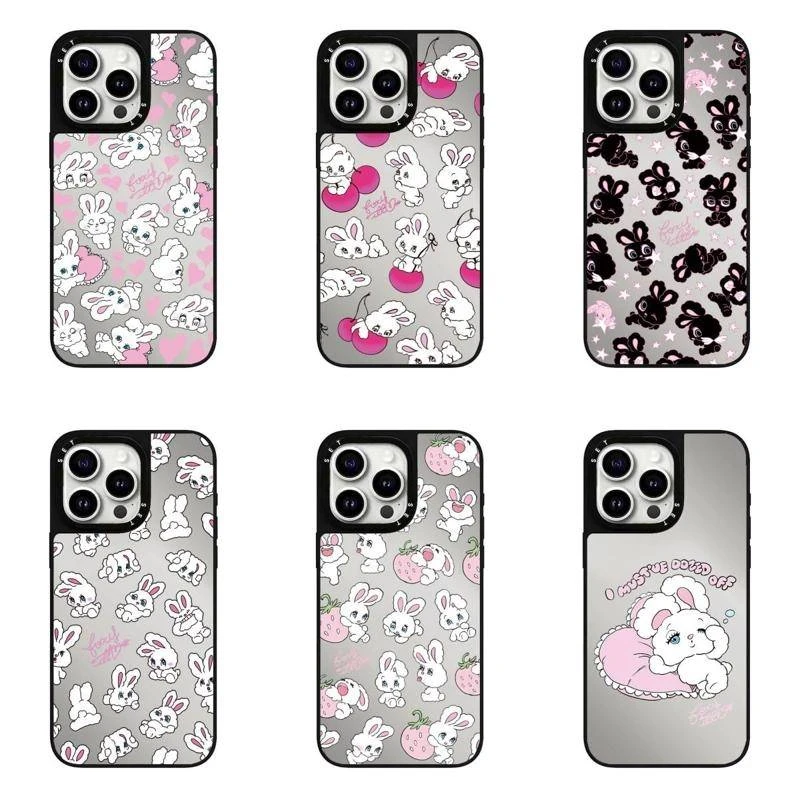 [小兔]合集黑框镜面CASETI苹果手机壳16pro磨砂镜面