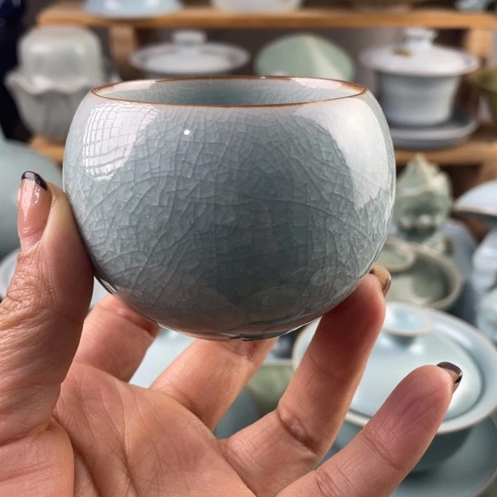 J原矿原产地微微瑕冰片小龙蛋主人杯